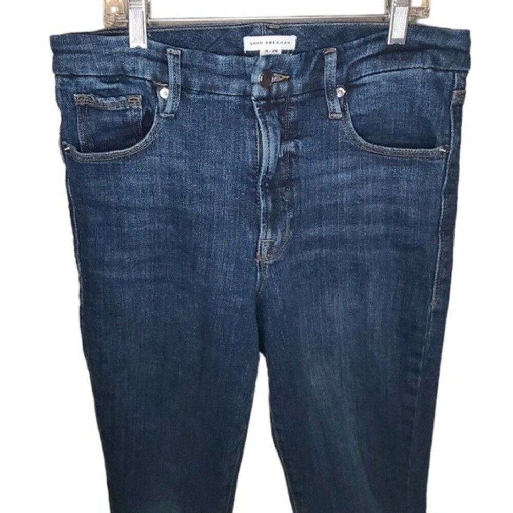 Good American Skinny Jeans with Frayed Hem NWOT - Picture 2 of 5